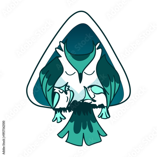 Sleeping owls stylish