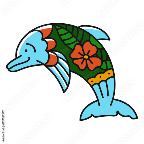 Dolphin oldschool style stroke