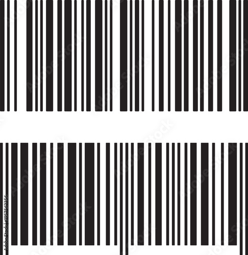 Modern Product Barcode Scan Code Pattern for Retail Packaging Inventory System and Digital Commerce Identification Design, vector, illustration