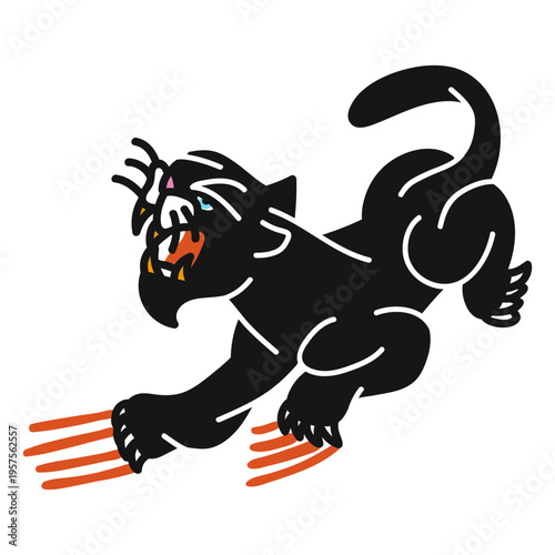 Wild pantera oldschool flat