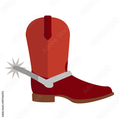 Spur cowboy boot icon