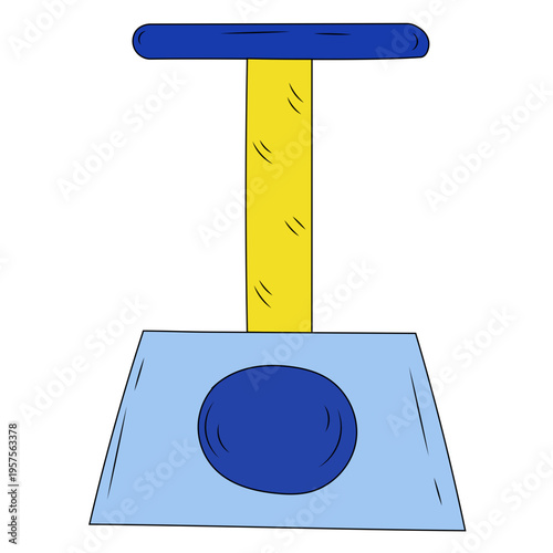 Cat's scratching post illustration