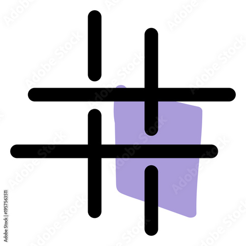 Music sharp symbol icon