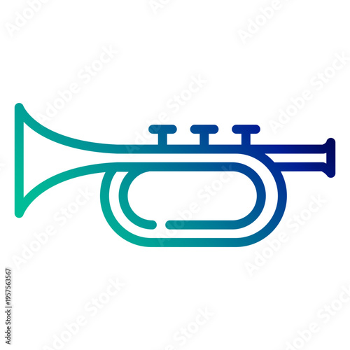 Trumpet gradient stroke