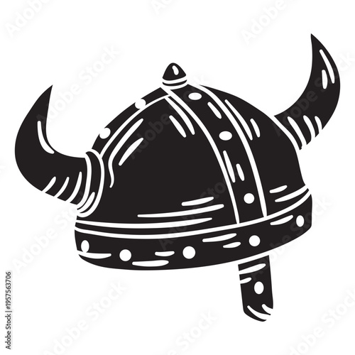 Armor viking helmet black