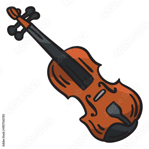 Fiddle ireland irish instrument illustration