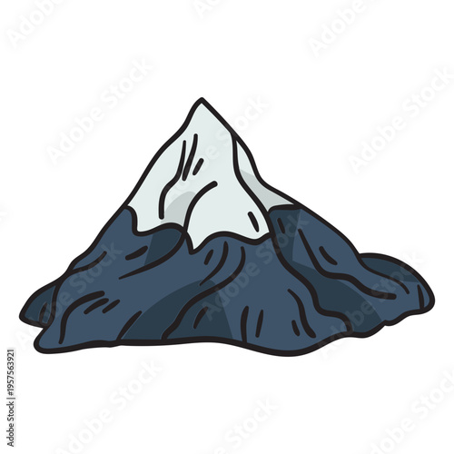Mountain matterhorn iconic popular illustration