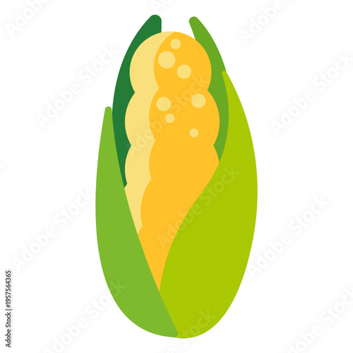 Sweet corn vegetable flat