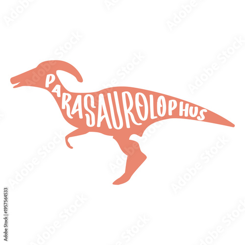 Parasaurolophus silhouette side