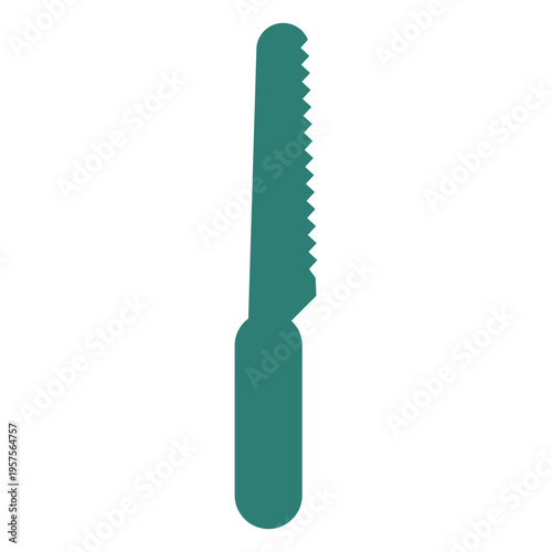 Gradening tool pruning saw silhouette