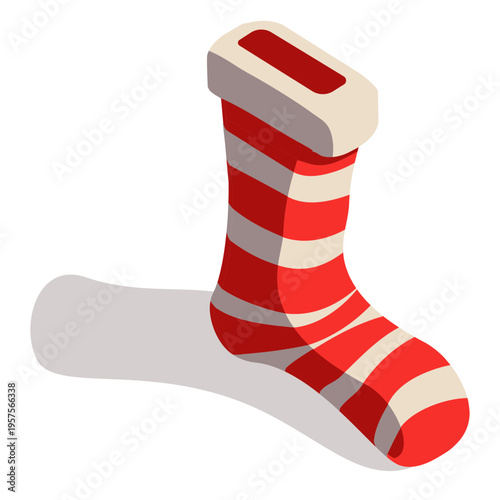 Sock stocking isometric