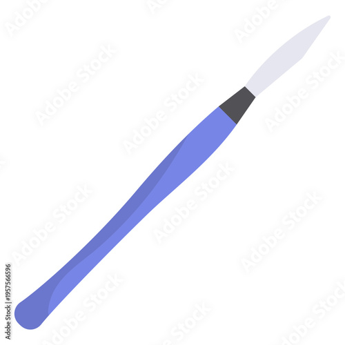 Hospital scalpel flat