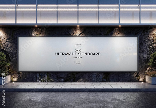 Outdoor Signboard Mockup