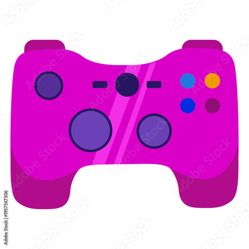 Gamer controller flat joystick