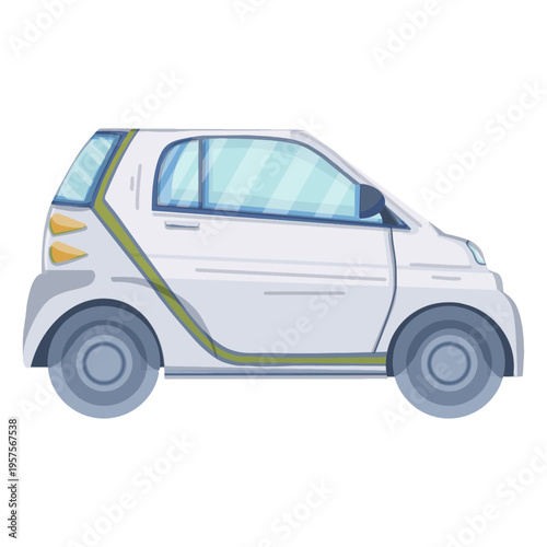 Eco car flat design