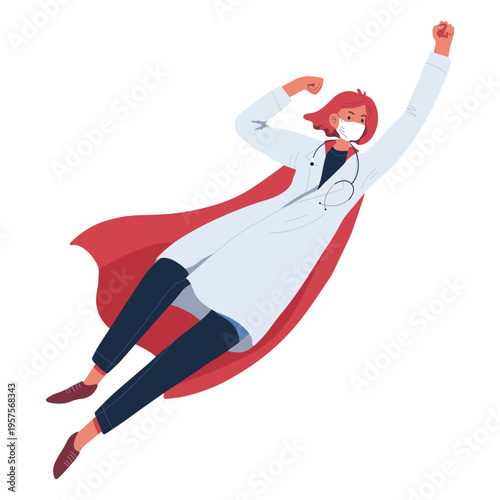 Ginger doctor heroine flying character