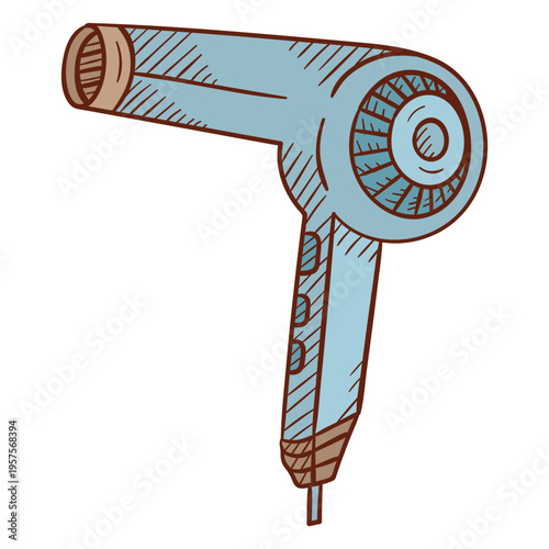 Hair dryer illustration