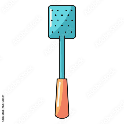 Kitchen spatula skimmer illustration