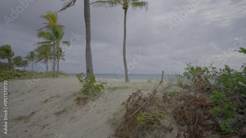 Storms on the beach. 4k HDR stock video Fort Lauderdale shot in prores raw