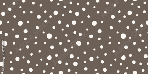 Dots, Hand Drawn Circles Childish seamless pattern