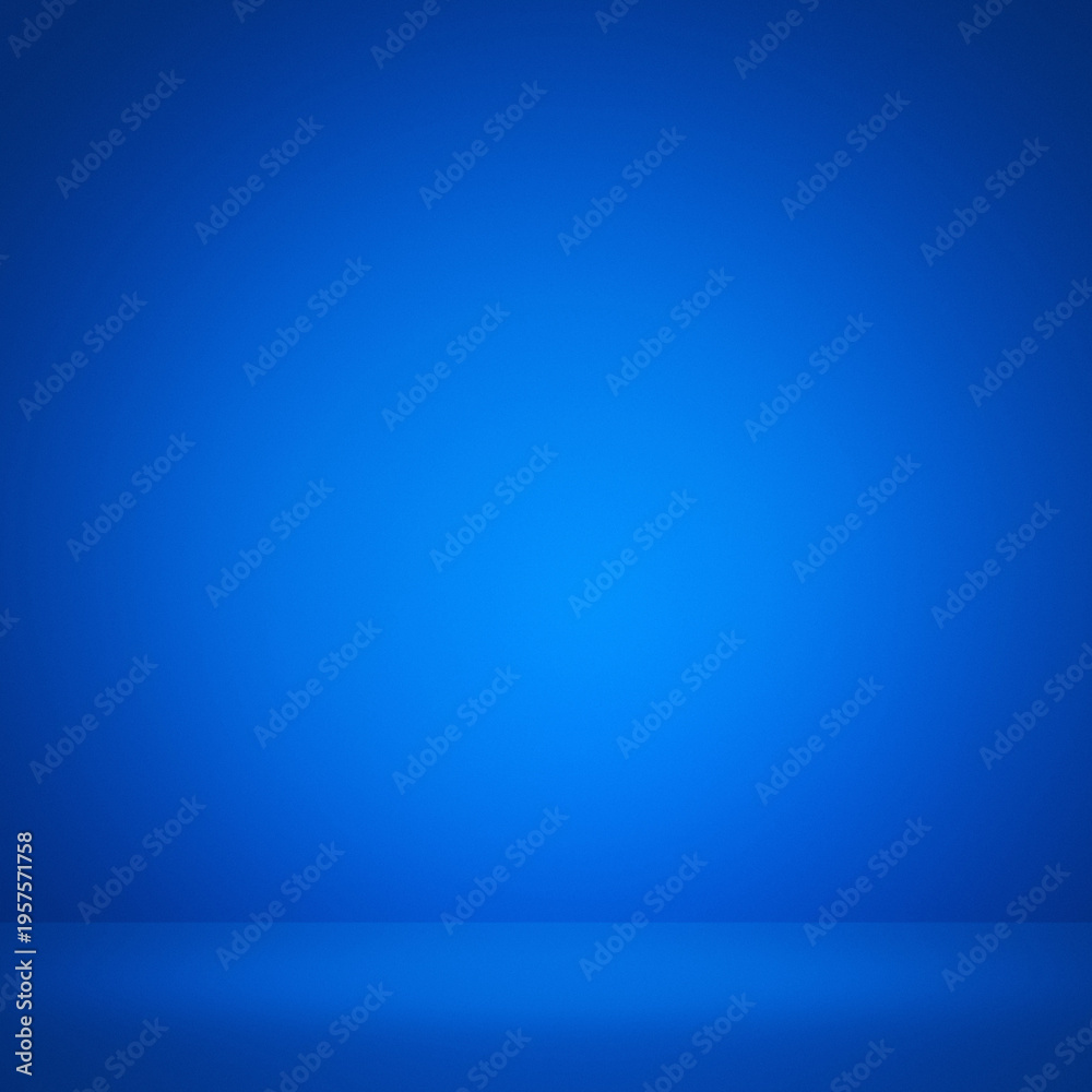 Obraz premium Blue square stage background with glowing light
