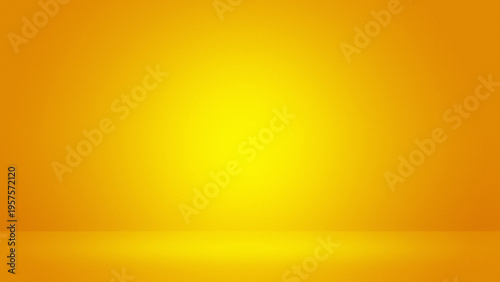 Yellow stage background with bright glowing light