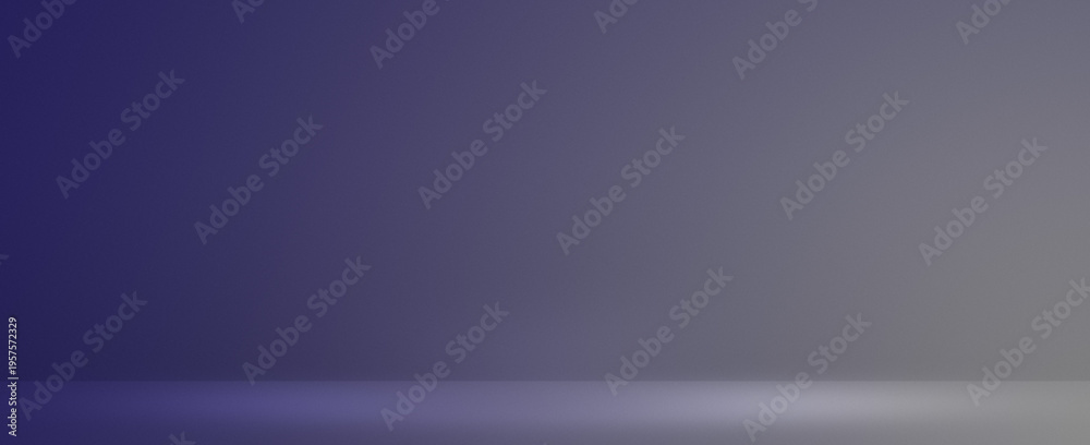Obraz premium Blue horizontal stage background with glowing light