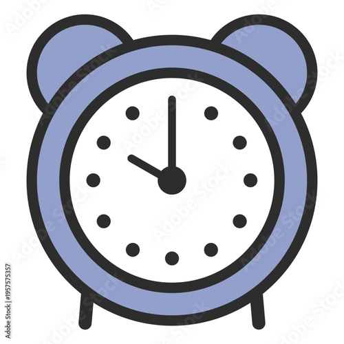 Analog clock alarm color stroke