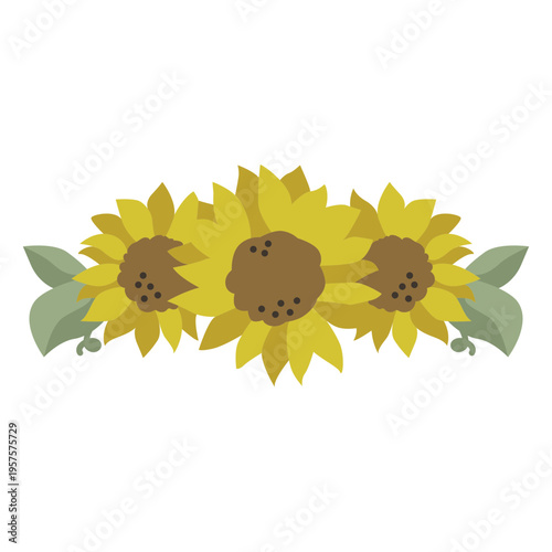 Sunflower tiara nature