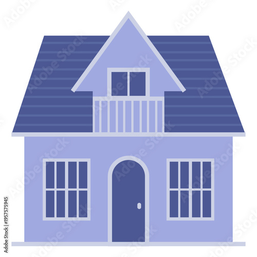 American Style Blue House