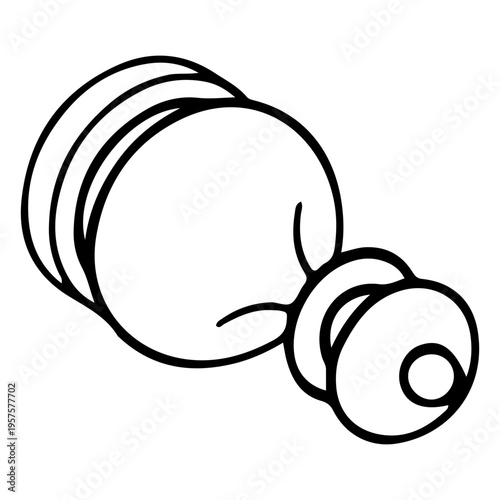 Simple king chess piece stroke laid down