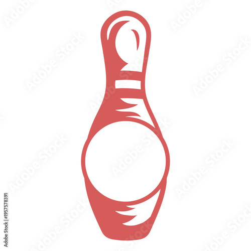 Bowling high contrast pin