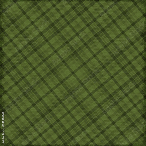 Dark green plaid with soft textured fabric look and layered lines, natural and classic design, perfect for backgrounds, textiles, and rustic themes.