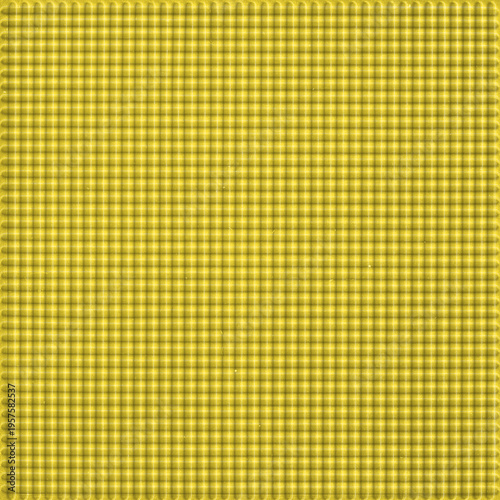 Yellow micro grid seamless pattern with subtle glow and texture. Bright geometric textile background perfect for modern design, fabric prints, and creative projects.