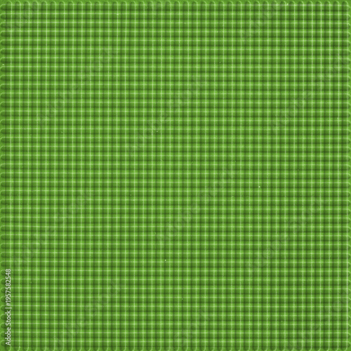 Bright green micro grid seamless pattern with rounded line texture. Clean geometric textile background perfect for modern design, packaging, and digital applications.