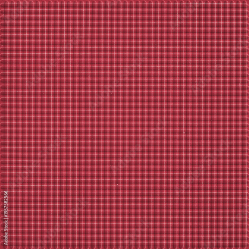 Red micro grid seamless pattern with soft glowing lines and texture. Vibrant geometric textile background ideal for fabric, packaging, and bold graphic designs.