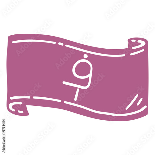 Afghani currency bill cut out