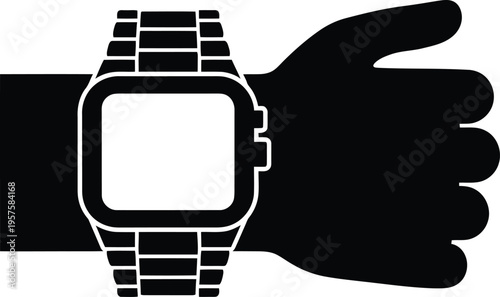 Smartwatch on a wrist with a thumbs up