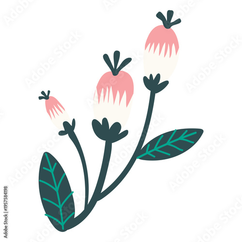 Flying flowers semi flat