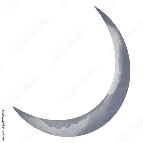 Waning moon textured delicate