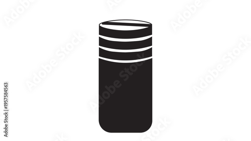 Database Server Stack Icon Representing Data Storage Cloud Infrastructure Enterprise Systems and Digital Information Management