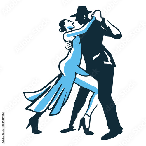 Argentinian tango traditional icon
