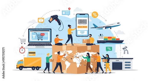 Global E-commerce Logistics: Shipping, Delivery, and Online Shopping