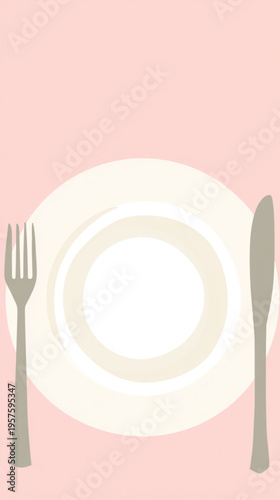 Table Setting with Plate Utensils.