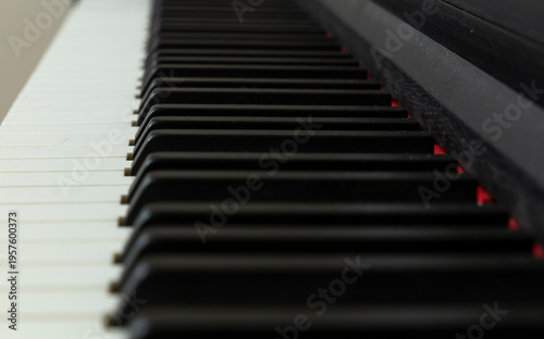 Wallpaper Mural Close-up of black and white piano keys on a grand piano keyboard Torontodigital.ca