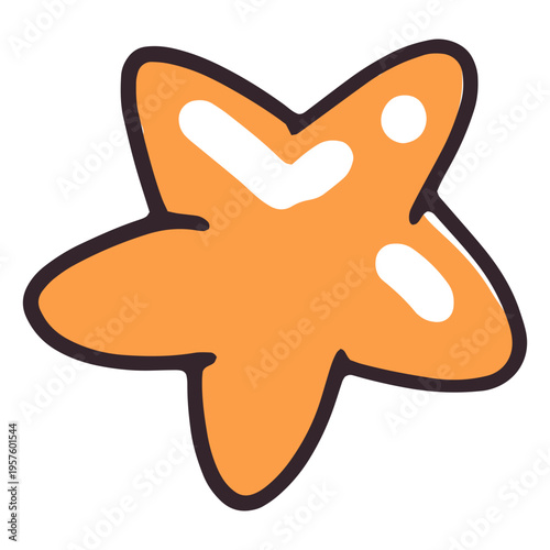 Self esteem star simple cute icon