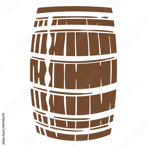 Wild west barrel cut out