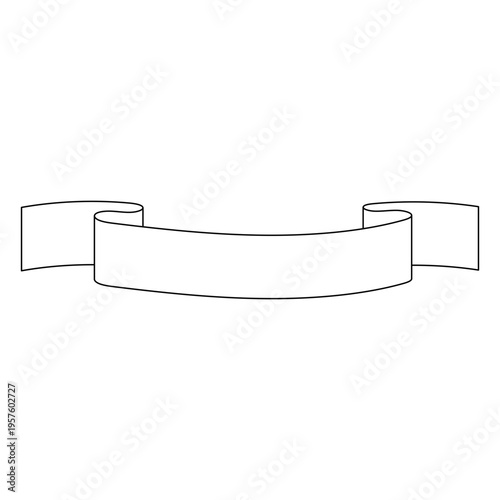 Ribbon lace simple stroke