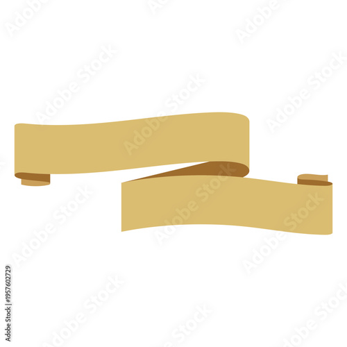 Simple lace semi-flat ribbon