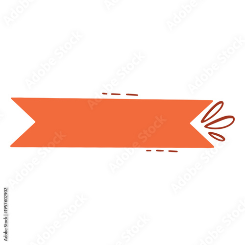 Doodle simple ribbon